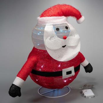 Nexos  Vánoční dekorace - Santa Claus, 30 LED, 58 cm