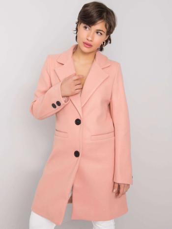 SVĚTLE RŮŽOVÝ DÁMSKÝ KABÁT YP-PL-CWD0449.64-PINK Velikost: XL