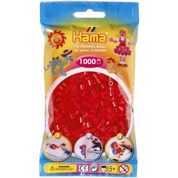 Hama H207-05 Zažehlovací korálky Midi červené 1000 ks