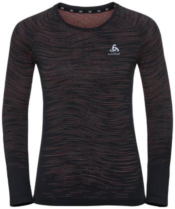 Odlo Blackcomb Ceramicool T-Shirt Black/Space Dye XS Běžecké tričko s dlouhým rukávem