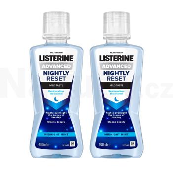 Listerine Advanced Nightly Reset ústní voda 2x400 ml