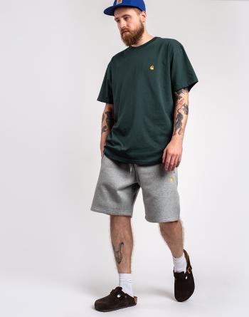 Carhartt WIP Chase Sweat Short Grey Heather / Gold L