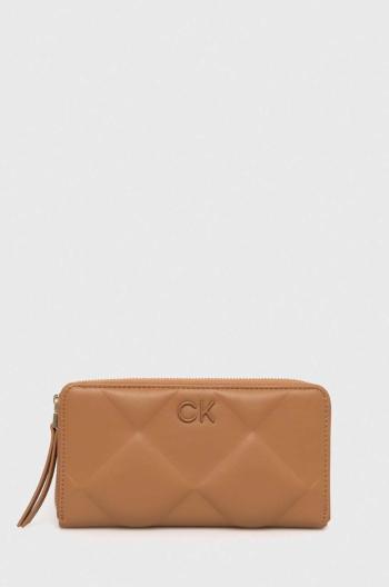 Peněženka Calvin Klein béžová barva, K60K610774