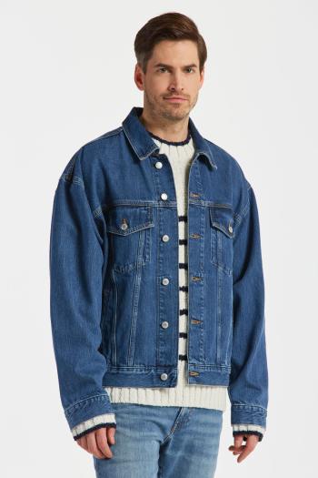 BUNDA GANT DENIM JACKET modrá XL