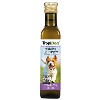 TropiDog Lněný a ostropestřecový olej pro psy 250ml (5900469540428)