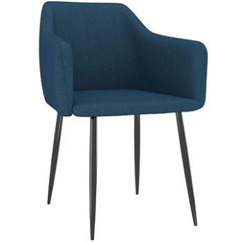 Jídelní židle 2 ks modré textil (323118)