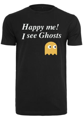 Mr. Tee Happy Me I See Ghosts  Tee black - L