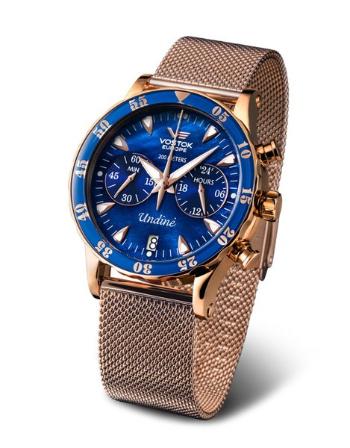 Vostok Europe Undine VK64-515B670B - Zlatý ocelový mesh řemínek