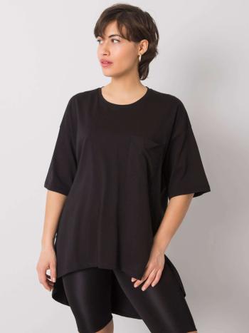 ČERNÉ DÁMSKÉ OVERSIZE TRIČKO TK-RP-TS-T110503.64P-BLACK Velikost: M