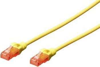 Síťový kabel RJ45 Digitus DK-1612-010/Y, CAT 6, U/UTP, 1.00 m, žlutá