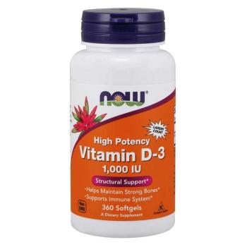 Vitamín D-3 1000 IU 360 kaps. - NOW Foods