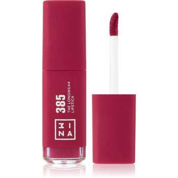 3INA The Longwear Lipstick dlouhotrvající tekutá rtěnka odstín 385 - Dark raspberry pink 6 ml