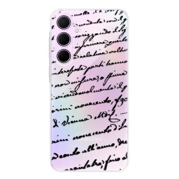 Odolné silikonové pouzdro iSaprio - Handwriting 01 - black - Samsung Galaxy A55 5G