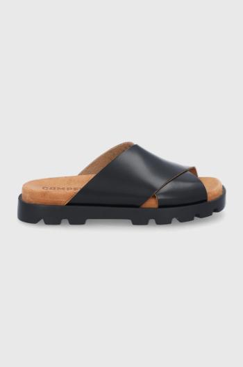 Kožené sandály Camper Brutus Sandal dámské, černá barva