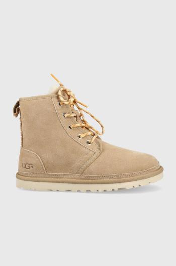 Semišové sněhule UGG W Neumel High Heritage dámské, béžová barva,