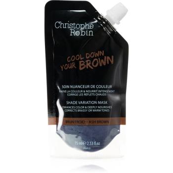 Christophe Robin Shade Variation Mask barvicí maska na vlasy Ash Brown 75 ml