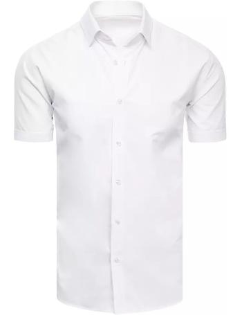 Bílá klasická košile s krátkým rukávem vel. 3XL