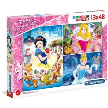 Clementoni Puzzle Disney princezny 3x48 dílků (8005125252114)