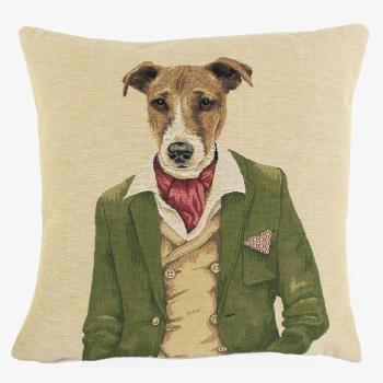 Gobelínový polštář Jack russell v saku - 45*15*45 cm EVKSGBJR