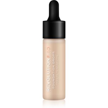 Revolution PRO Foundation Drops tekutý make-up s pipetou odstín F1 18 ml