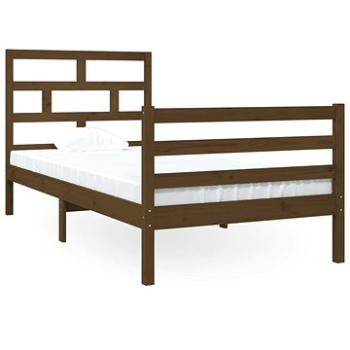 Rám postele medově hnědý masivní dřevo 90 × 190 cm Single, 3101251 (3101251)