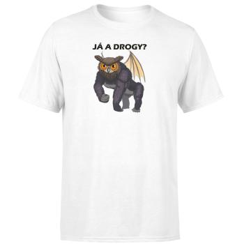 Tričko Já a drogy (Velikost: 4XL, Typ: pro muže, Barva trička: Bílá)