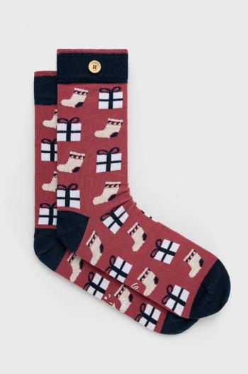 Ponožky Cabaia pánské, červená barva