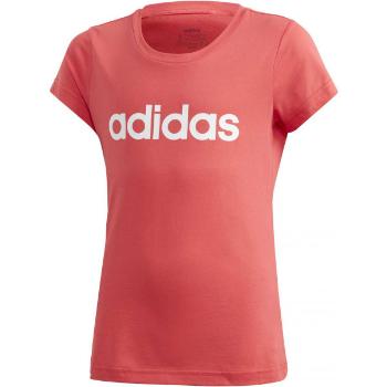 adidas YG E LIN TEE Dívčí tričko, červená, velikost 128