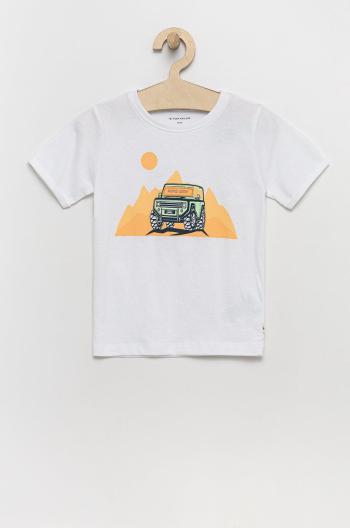 Dětské bavlněné tričko Tom Tailor bílá barva, s aplikací