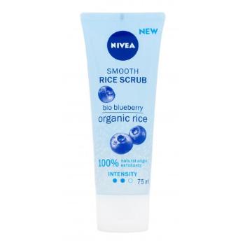 Nivea Rice Scrub Blueberry 75 ml peeling pro ženy na všechny typy pleti