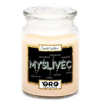 Svíčka Myslivec – vlastnosti (Vůně svíčky: Vanilka)