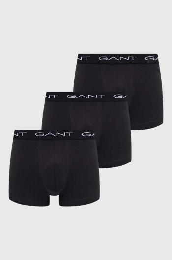 Boxerky Gant 3-pack pánské, černá barva, 900013003