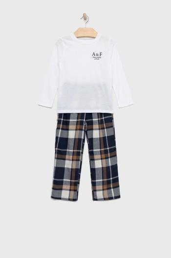 Dětské pyžamo Abercrombie & Fitch bílá barva
