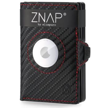 Slimpuro ZNAP Airtag Wallet, 12 kariet, priehradka na mince, 9 x 1,8 x 6 cm (Š x V x H), ochrana RFID