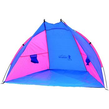 Plážový stan ROYOKAMP 200x120x120 cm, růžovo-modrá