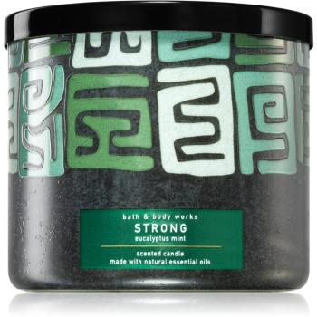 Bath & Body Works Strong Eucalyptus Mint vonná svíčka 411 g