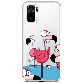 TopQ Xiaomi Redmi Note 10 silikon Cartoon Flamingos 59045 (Sun-59045)