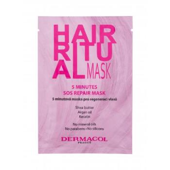 Dermacol Hair Ritual 5 Minutes SOS Repair Mask 15 ml maska na vlasy pro ženy na poškozené vlasy; na všechny typy vlasů