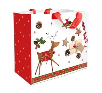 TORO Nákupní taška 43x37x21,5cm vánoční sob