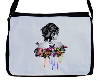 Taška přes rameno Dívka s motýly
