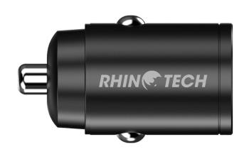 RhinoTech MINI Nabíječka do auta USB-C + USB-A 30W černá, RTACC324