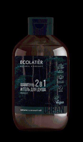 Pánský šampon a sprchový gel 2v1 - Energy - EcoLatier Urban - 600 ml