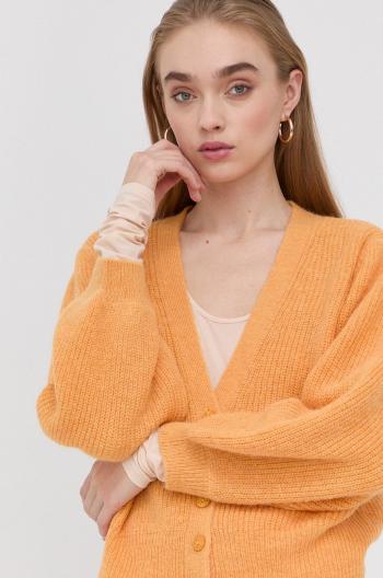 Vlněný svetr Patrizia Pepe dámský, oranžová barva, hřejivý