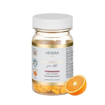 Venira kids Multivitamin pro děti ve formě kostiček pomeranč 120 tablet