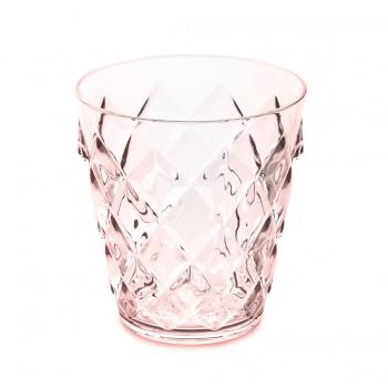 Sklenice CRYSTAL S Koziol 250 ml transparentní růžový křemen