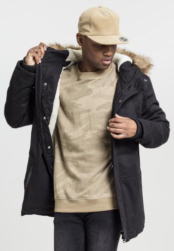 Urban Classics Heavy Cotton Imitation Fur Parka black - M