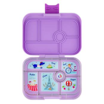 Obědový box ORIGINAL 6 625 ml, fialová / Paříž, plast, Yumbox