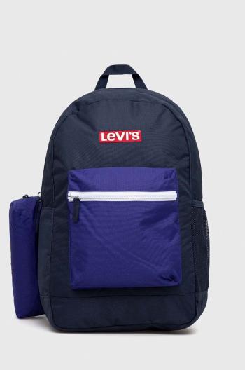 Dětský batoh Levi's tmavomodrá barva, velký, vzorovaný