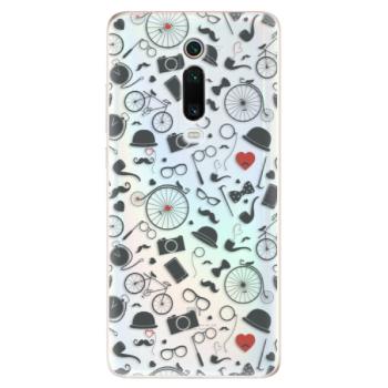 Odolné silikonové pouzdro iSaprio - Vintage Pattern 01 - black - Xiaomi Mi 9T Pro