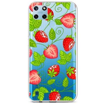 TopQ Kryt Realme C25Y silikon Strawberries 70577 (Sun-70577)